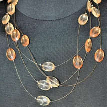 Beautiful Beaded Invisible Line Necklace - £3.13 GBP
