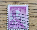 US Stamp Abraham Lincoln 4c Used Violet - £0.74 GBP