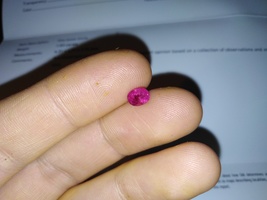 GIA certified Burma Myanmar ruby 1.03ct oval faceted Earth mined loose gemstone - £5,594.44 GBP