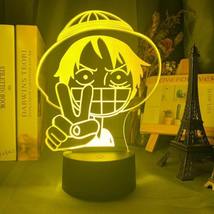 Luffy Head Anime - LED Lamp (One Piece) - £24.84 GBP