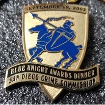 2003 San Diego Crime Commission Blue Knight Awards Dinner Pin  - £4.59 GBP