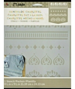  FolkArt Handmade Charlotte Stencil 8.5&quot; X 9.5&quot; Alibaba 028995309465 - €12,65 EUR
