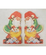 Vintage Eliasson Christmas Foldout Cutout Santa Christmas Paper Collectible - $466.61 MXN