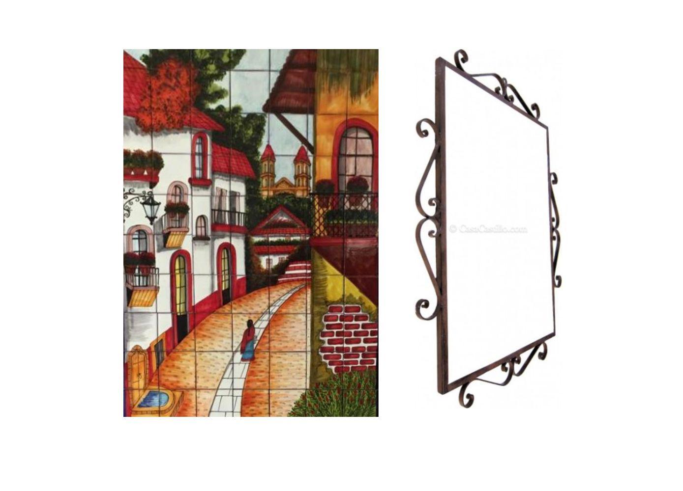 Mexican Talavera Mural HQ - Pueblo19 - - $455.00
