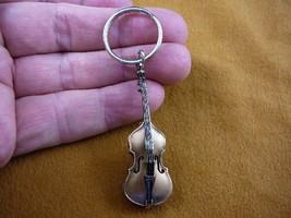 (#M12-B) STRING BASS key chain ring MUSICAL instrument jewelry keychain ... - $28.80
