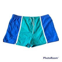 Vintage Ocean Side 80s 90s retro short colorful swim trunk shorts 36 38 - £20.03 GBP