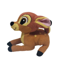 Disney Store Bambi Fawn Deer Corduroy Stuffed Animal Super Soft 8&quot; L Plu... - $11.85