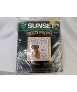 Sunset Needlepoint Little Bear 5599 Name Birth Record - $14.95