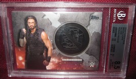 2016 TOPPS WWE MEDALLION ROMAN REIGNS SILVER 6/25 AUTHORITY PERSPECTIVES BGS 8.5 - £111.65 GBP
