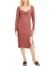 $70 International Concepts Womens Ribbed Slit Midi Bodycon Dress Size Large - $13.38 CAD