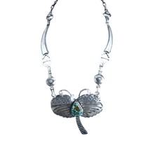 Paul Livingston Navajo Sterling Silver and Turquoise Mountain Turquoise Contempo - $1,192.95