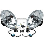 7&quot; LED Crystal Clear Projector Headlight 4000Lm 6k H4 Light Bulb Headlam... - $1,867.27 MXN