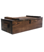Rustic Wooden Ammo Box - Gun Accessories Storage Crate - $744.80 MXN