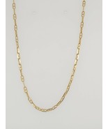 14k Yellow Gold Gucci Link Necklace Chain - £373.16 GBP