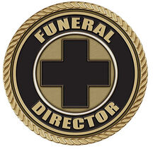 Funeral Director Medallion for Box Cremation Urn/Flag Case - 3 Inch Diam... - $119.99