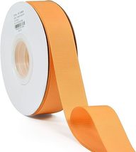 Solid Grosgrain Ribbon Roll - 1 Inch 100 Yards for Gift Wrapping Ribbons, Gold - £22.93 GBP