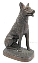 Art Deco 1927 Gift House Inc. Solid Bronze German Shephard Figurine  - $107.07 CAD