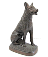 Art Deco 1927 Gift House Inc. Solid Bronze German Shephard Figurine  - $1,477.86 MXN