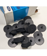 Box of 20 NOS Ford Hood Insulation Pad Clips Fits 1/4&quot; Hole 1-3/4&quot; Dia 3... - $24.74