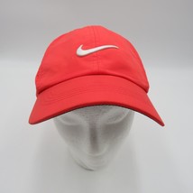 Nike Golf Womens Adjustable Ball Cap Red Lightweight Swoosh Logo Breathable - $14.84