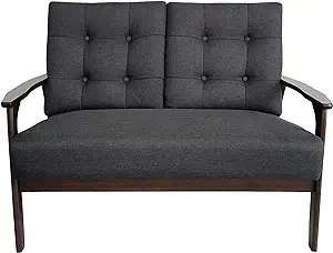 Christopher Knight Home Athena Mid Century Waffle Stitch Tufted Accent L... - £279.61 GBP