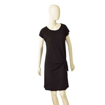 Velvet by Graham &amp; Spencer Black Cotton  Tie Knot Mini Dress size M - $68.31