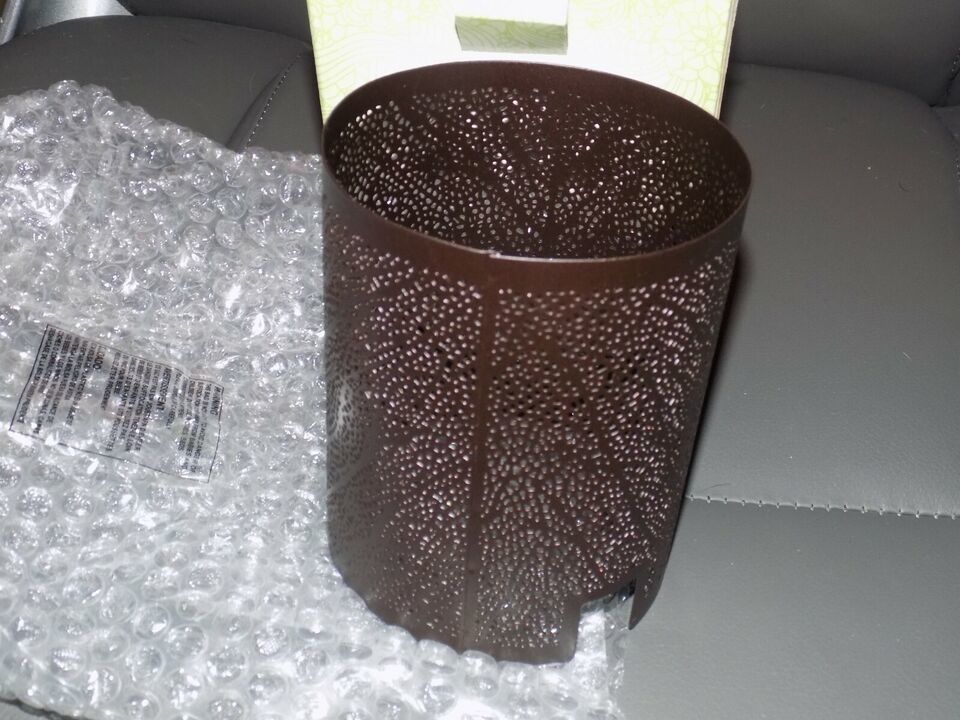 Primary image for Scentsy Wrap  Linden  Fall Brown Metal Leaves ~Retired~ NEW