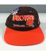 Vintage Cleveland Browns Snapback Hat Black Orange Brownie the Elf Spell... - £29.09 GBP