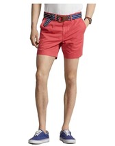 New Polo Ralph Lauren Classic-Fit Stretch 6&quot; Chino Shorts Red Variety Sizes - $59.99