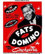 Fats Domino - Imperial Records - 1950&#39;s - Concert Poster - £26.27 GBP