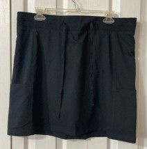 Riders by Lee On-The-Go Skort Shorts Combo Sz 14M Drawstring Elastic Waist Black - £10.35 GBP