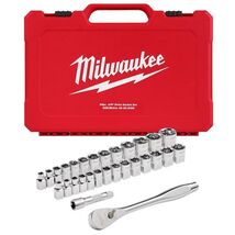 Milwaukee 3/8 in. drive Metric and SAE 29 Piece Mechanics Ratchet and So... - $109.95