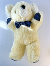 Vintage Dan Dee Koala Plush Toy Blue Corduroy Bow Tie 12&quot; Estate - $9.49