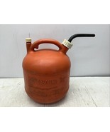 Eagle 2 1/2 gallon red plastic gas can with pre-ban spout, storage cap and vent - $35.52