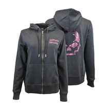 Harley-Davidson Women&#39;s Hoodie Black Willie G Skull Embellish Full Zip (S02) - £38.55 GBP