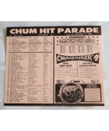1966 CHUM HIT PARADE CHART PAPER MUSIC HITS TOP 10 TORONTO CANADA THE BE... - $27.27 CAD