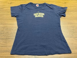 San Diego Padres Blue V-Neck MLB Baseball Nike T-Shirt - Women’s 2XL - £12.01 GBP