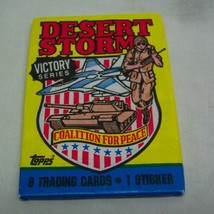 Vintage 1991 Topps Desert Storm Victory Series Unopened Wax Pack Of Cards New - £6.22 GBP