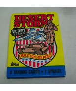 Vintage 1991 TOPPS  DESERT STORM Victory Series Unopened Wax Pack of Car... - $10.86 CAD