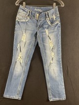 Amethyst Jeans Juniors Size 3 Distressed Ripped - $13.10