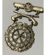 6th ARMY, EXCELLENCE IN COMPETITION, PISTOL, SILVER, BADGE, PINBACK, HAL... - $45.00