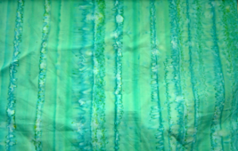  Sea Foam Green Water Color striped Cotton Fabric New - $9.99