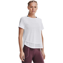 Under Armour Tech Vent Short Sleeve T shirt Ladies Performance -White - XL - £23.29 GBP