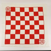 Fire Department Emblem Replacement Rug Jumbo Checkers Floor Game Woven Yarn - £5.46 GBP