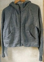 Lululemon Hoodie Womens XS  S Scuba Full Zip Oversized Fleece Lined Crop... - $39.59