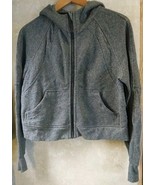 Lululemon Hoodie Womens XS  S Scuba Full Zip Oversized Fleece Lined Crop... - $39.59
