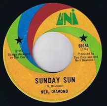 Neil Diamond Sunday Sun 45 rpm Honey Drippin Times Canadian Press - £3.87 GBP