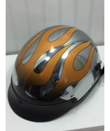 Gr8Lids Gr8 Lids Motorcycle Helmet 24281 Silver Flames - £47.76 GBP