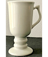 Vintage HALL CHINA #1273 Irish Coffee Style WHITE Footed Mug - £9.22 GBP