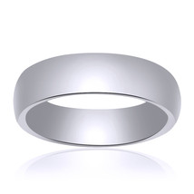 5.0mm 14K White Gold Comfort Fit Band - £201.62 GBP